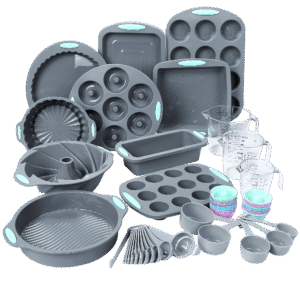 54 piece silicone baking set